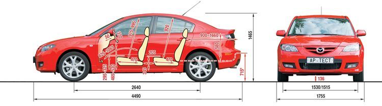 Чертеж mazda 3